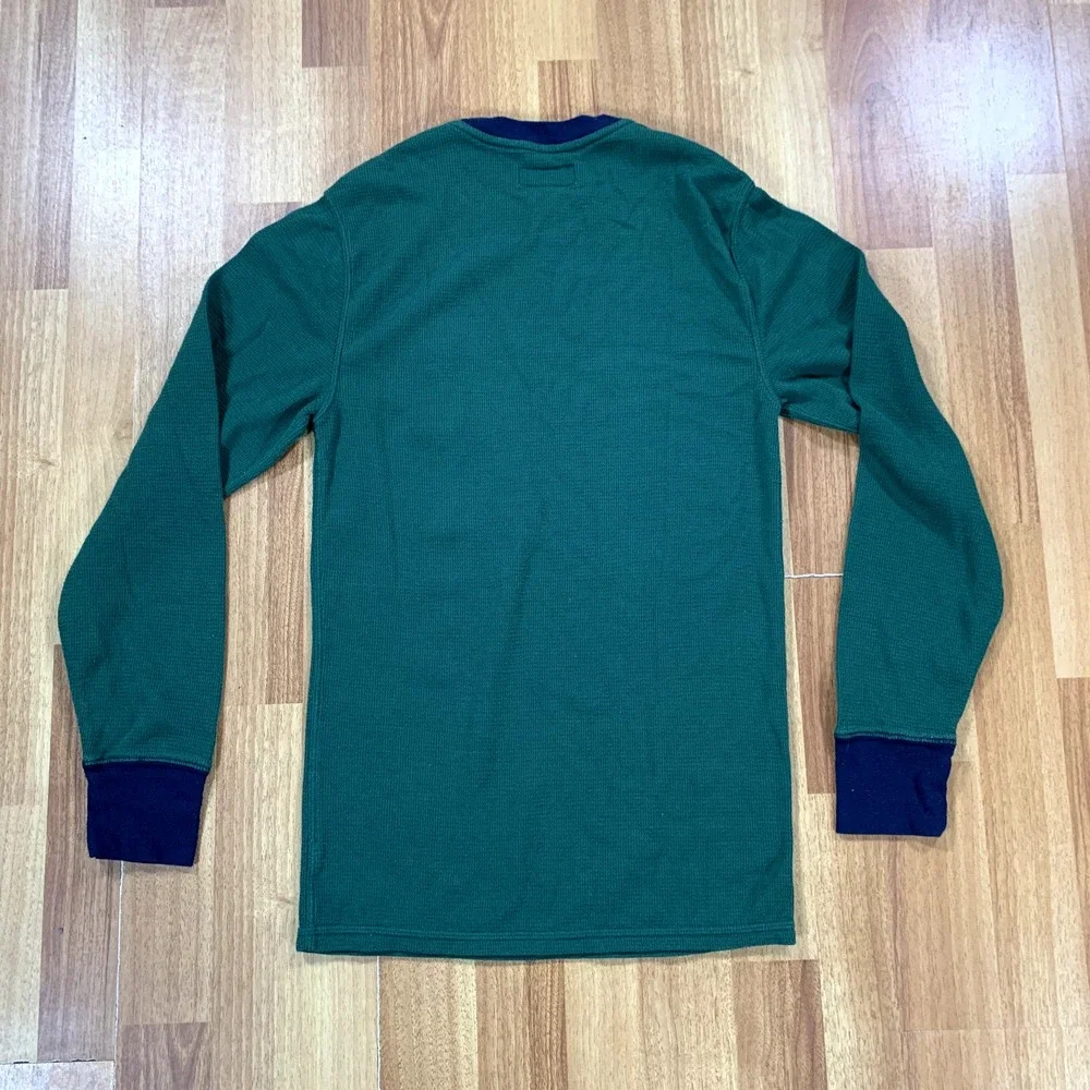 Ralph Lauren Shirt Mens Small S Green Black P Long Sleeve Sleepwear